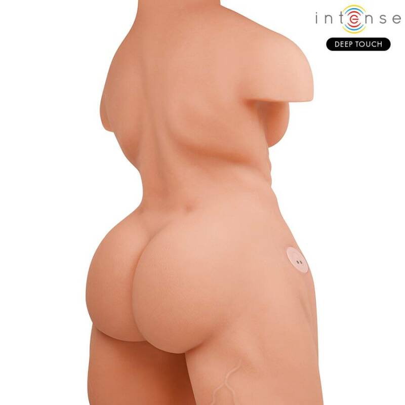 INTENSE DEEP TOUCH - MARTY TORSO WITH ANUS AND REALISTIC DILDO WITH PUSHING AND VIBRATION, REMOTE CONTROL, 6.2 KG