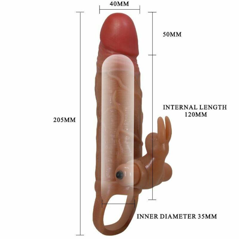 PRETTY LOVE - OSMAR PENIS SLEEVE + VIBRATING CLITORIS STIMULATOR