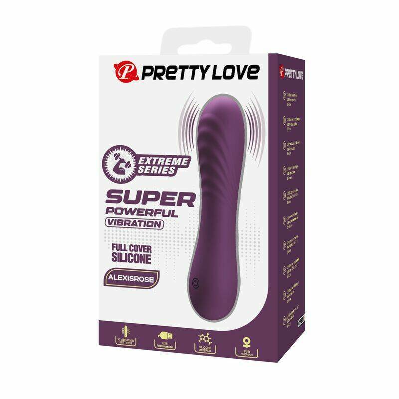 PRETTY LOVE - ALEXISROSE RECHARGEABLE VIBRATOR 10 FUNCTIONS PURPLE