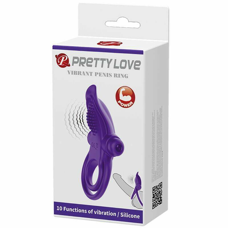 PRETTY LOVE - PURPLE VIBRATING PENIS RING