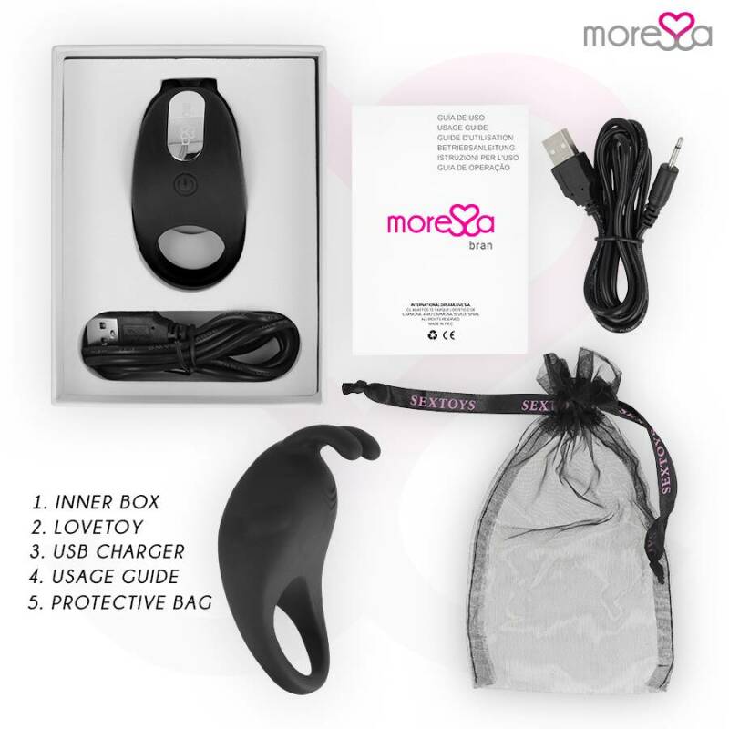 MORESSA - BRAD PREMIUM SILICONE RECHARGEABLE BLACK