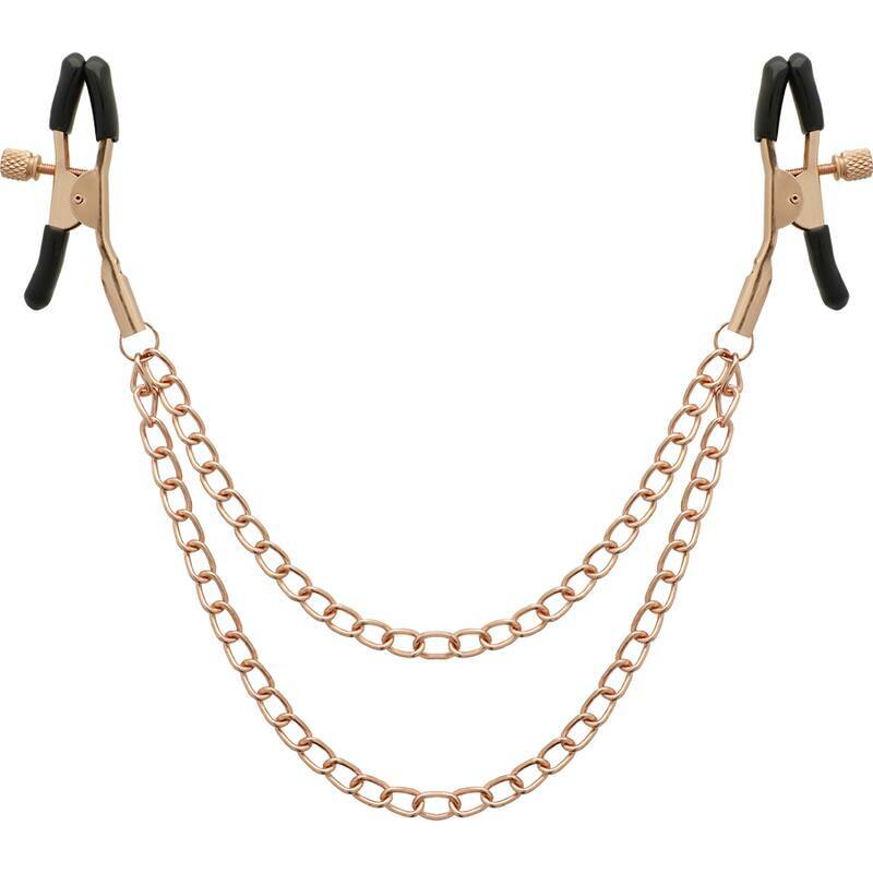 COQUETTE CHIC DESIRE - FANTASY METAL NIPPLE CLIPS WITH CHAIN