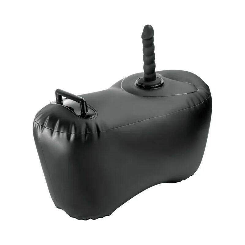 FETISH FANTASY SERIES - BODY DOCK INFLATABLE LOVE SEAT WITH DILDO 69.2 CM BLACK