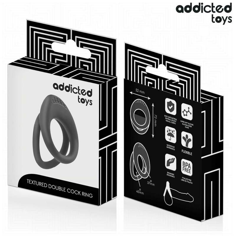 ADDICTED TOYS - DOUBLE TEXTURED PENIS RING