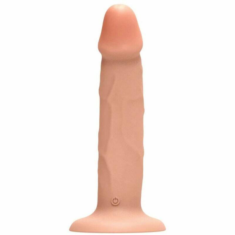 GET REAL - REALISTIC SILICONE VIBRATING DILDO CLEAR 19.5 CM