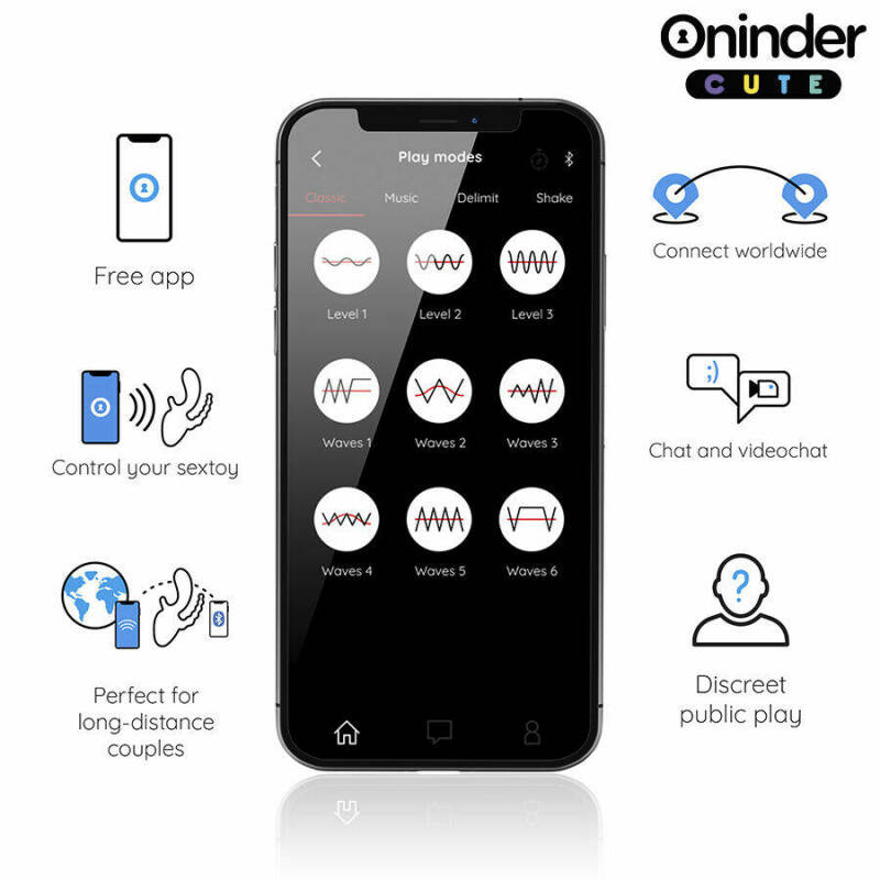 ONINDER CUTE - LOVE 3 SOME TRIPLE VIBRATOR - FREE WORLDWIDE APP