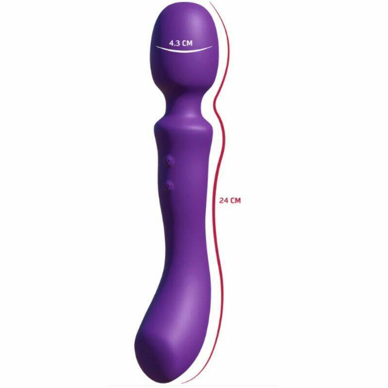 SHE.E.O - DOUBLE-ENDED VIBRATING MASSAGER WAND PURPLE