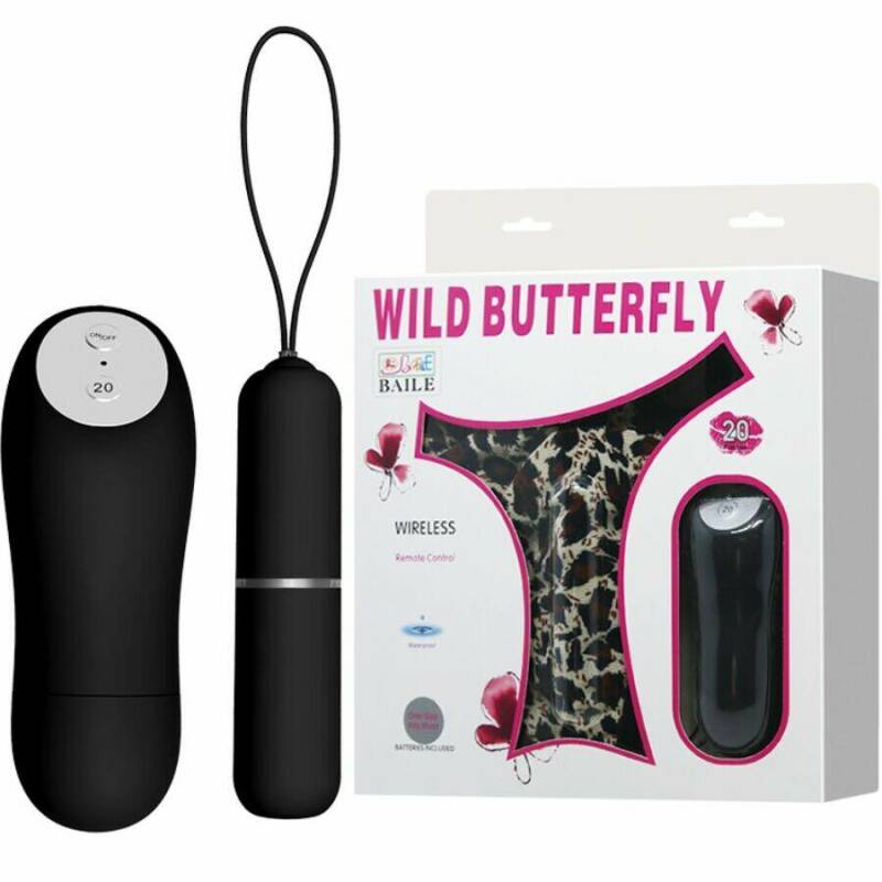BAILE - THONG WITH VIBRATING BULLET AND REMOTE CONTROL BLACK