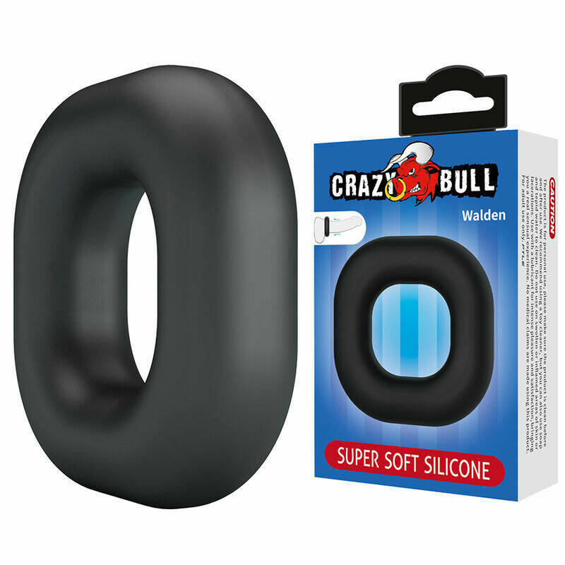 CRAZY BULL - WALDEN SUPER SOFT SILICONE COCK RING BLACK