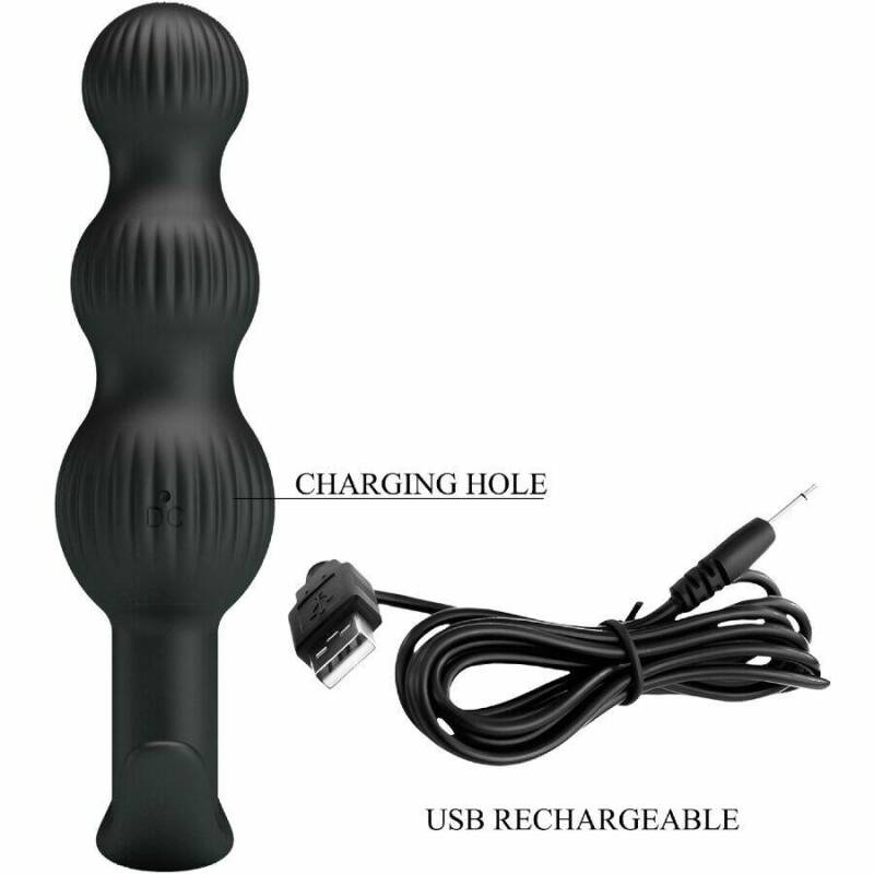 PRETTY LOVE - SIDNEY ANAL VIBRATOR 10 VIBRATIONS BLACK