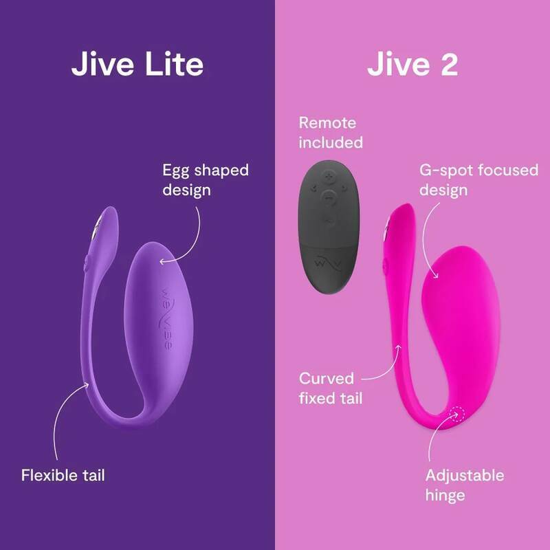 WE-VIBE - JIVE LITE APP-CONTROLLED WEARABLE EGG VIBRATOR PURPLE