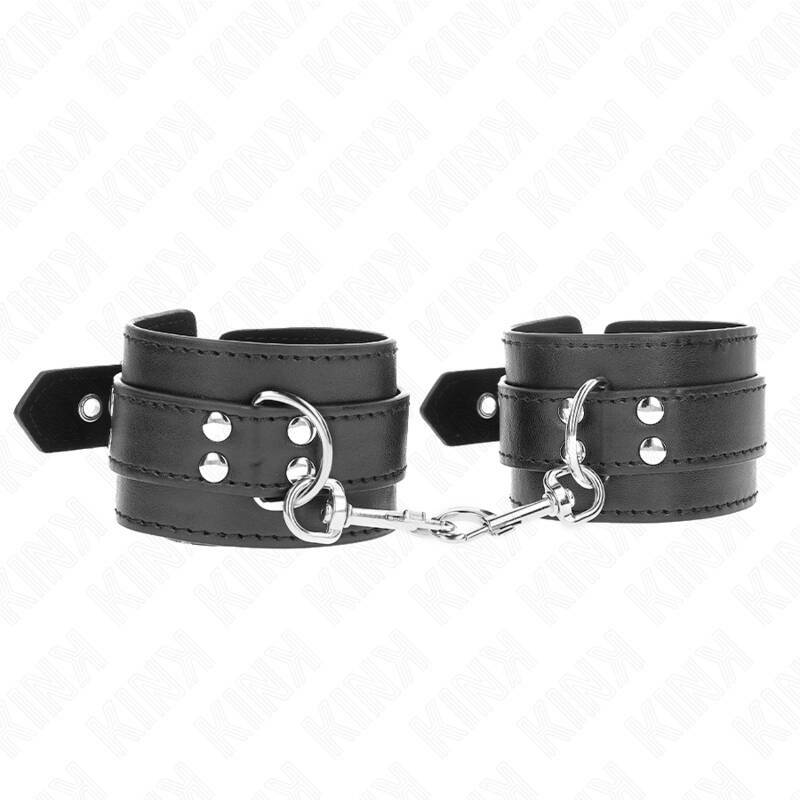 KINK - WRIST RESTRAINTS WITH STUDS 35 X 6 CM
