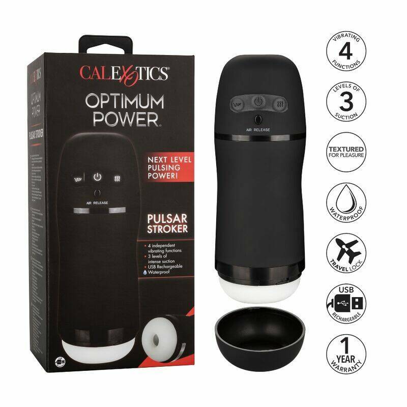CALEXOTICS - OPTIMUM POWER VIBRATING SUCTION MASTURBATOR