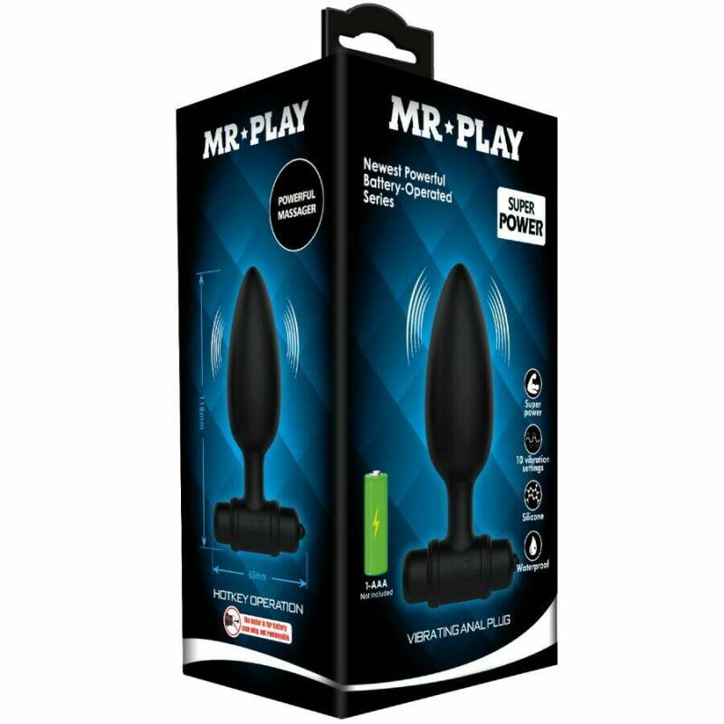 MR PLAY - SUPER POWER ANAL PLUG WITH VIBRATION