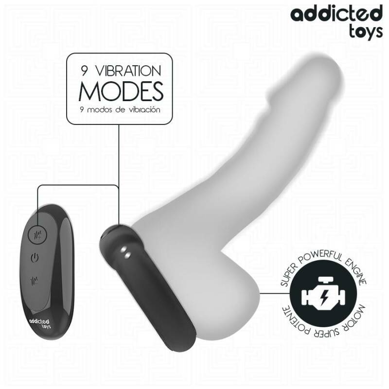 ADDICTED TOYS - HEATING EFFECT VIBRATING COCK RING REMOTE CONTROL