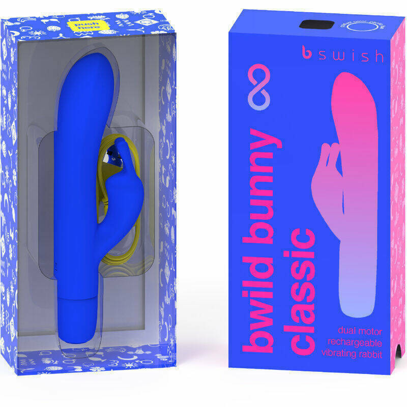 B SWISH - BWILD BUNNY INFINITE CLASSIC VIBRADOR RECARGABLE SILICONA AZUL