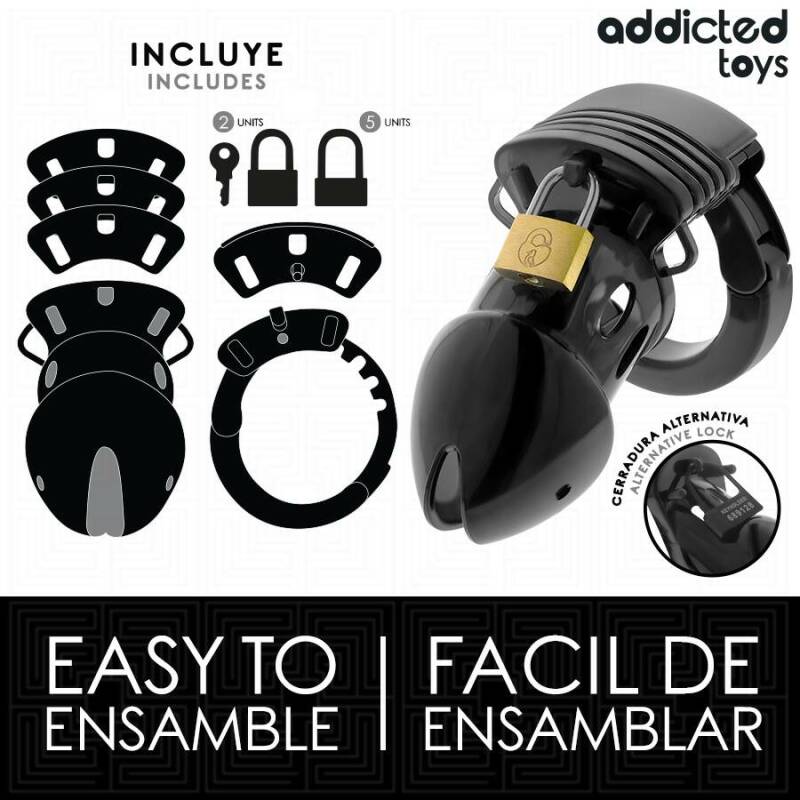 ADDICTED TOYS LOCKED - CHASTITY DEPTHS PENIS CAGE 7.5 CM