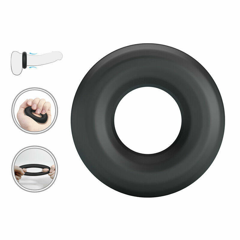 CRAZY BULL - URBAN SUPER SOFT SILICONE COCK RING BLACK