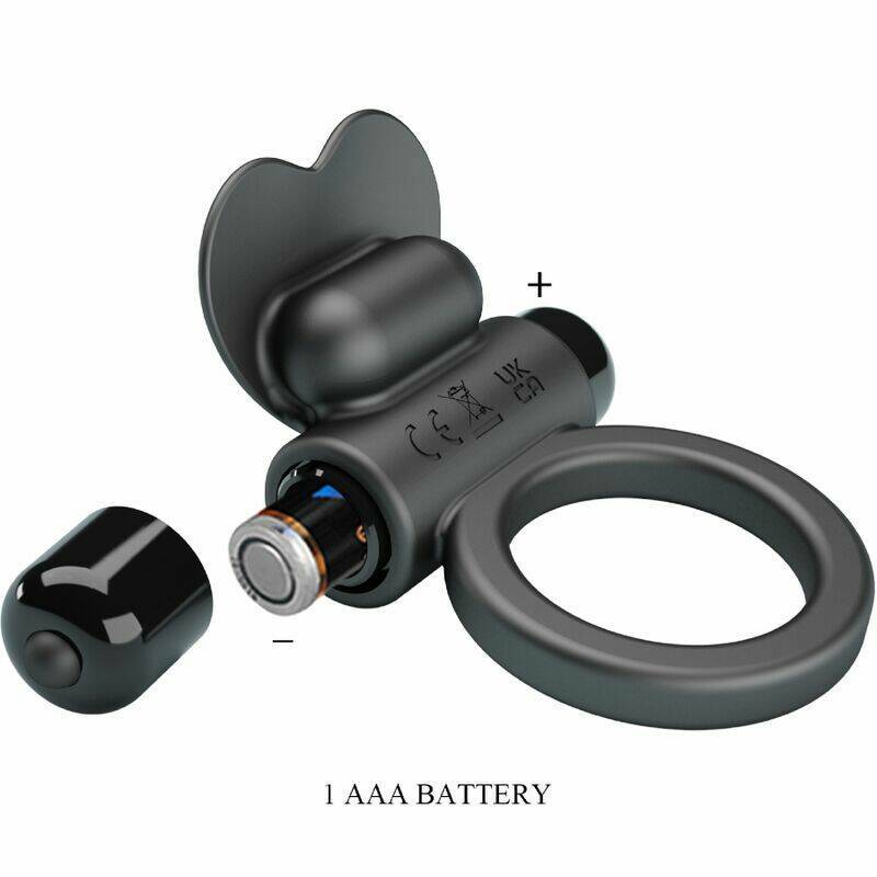 PRETTY LOVE - DEBONAIRE VIBRATING RING RABBIT 10 VIBRATIONS BLACK