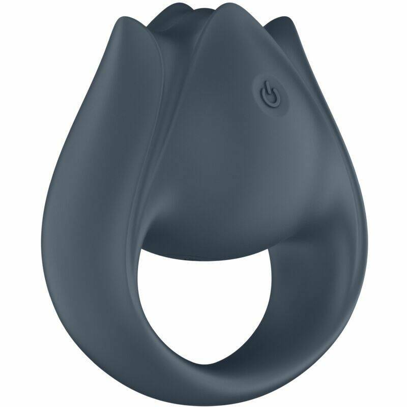 SATISFYER - PERFECT PAIR 2 MULTIVIBRATOR 2 IN 1 PENIS RING AND FINGER STIMULATOR GREY