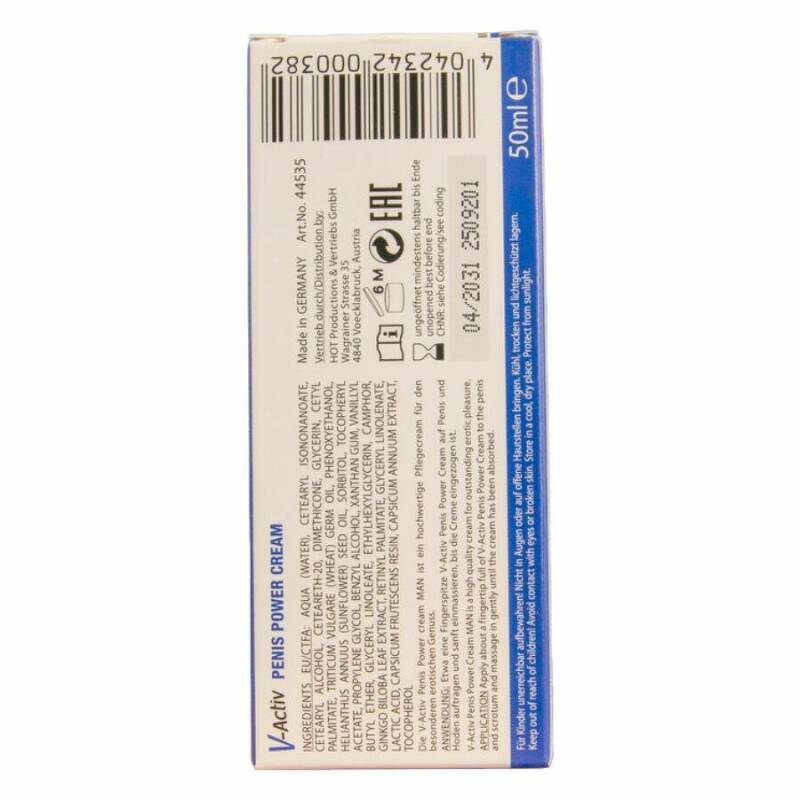 HOT - V-ACTIV PENIS POWER CREAM FOR MEN 50 ML