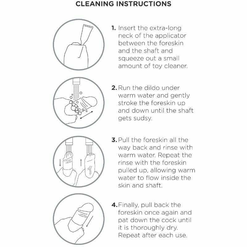 KING COCK - REALISTIC DILDO UNCUT FLESH 23 CM