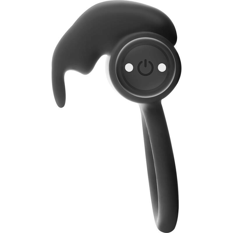 BLACK&SILVER - BURTON RING 10 VIBRATION MODES BLACK