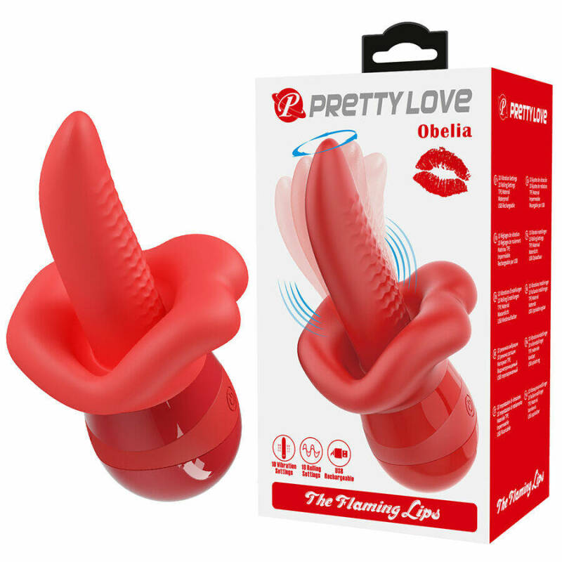 PRETTY LOVE - OBELIA MASTURBATOR TONGUE VIBRATOR WITH ORBITAL MOTION