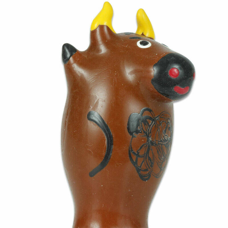 CONDOMERIE - HANDPAINTED NOVELTY CONDOMS BULL MODEL 1