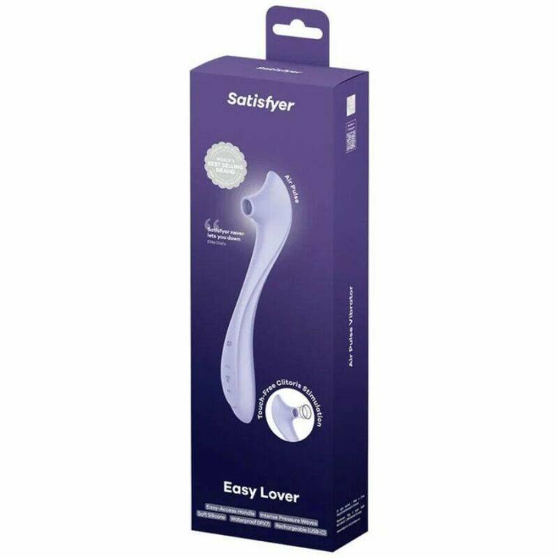 SATISFYER - EASY LOVER VIBRATOR & AIR PULSE STIMULATOR