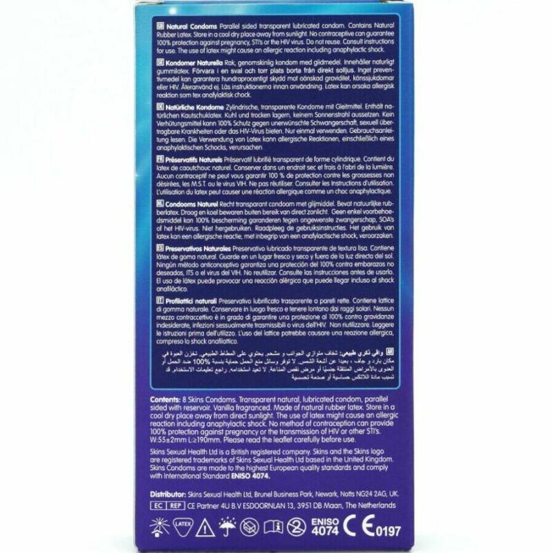 SKINS - NATURAL PREMIUM CONDOMS PACK 8