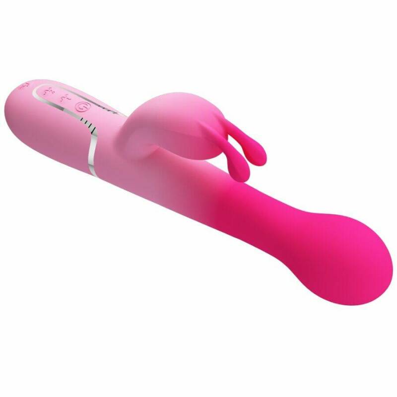 PRETTY LOVE - DEJON 3 IN 1 MULTIFUNCTION RABBIT VIBRATOR PINK