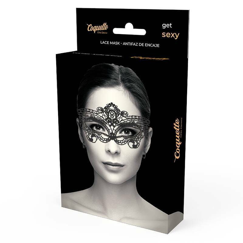 COQUETTE CHIC DESIRE - LACE MASK BLACK