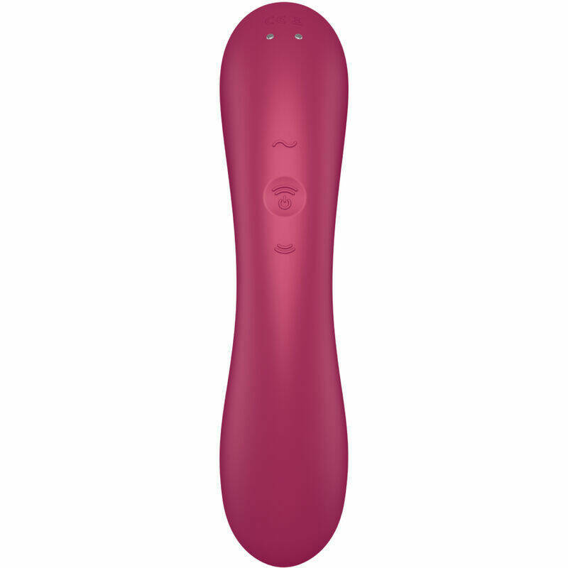 SATISFYER - CURVE TRINITY 1 AIR PULSE VIBRATION RED