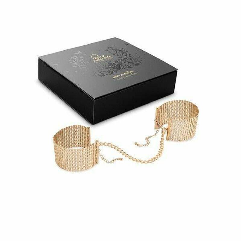 BIJOUX INDISCRETS - DÃSIR MÃTALLIQUE GOLDEN METAL MESH HANDCUFFS