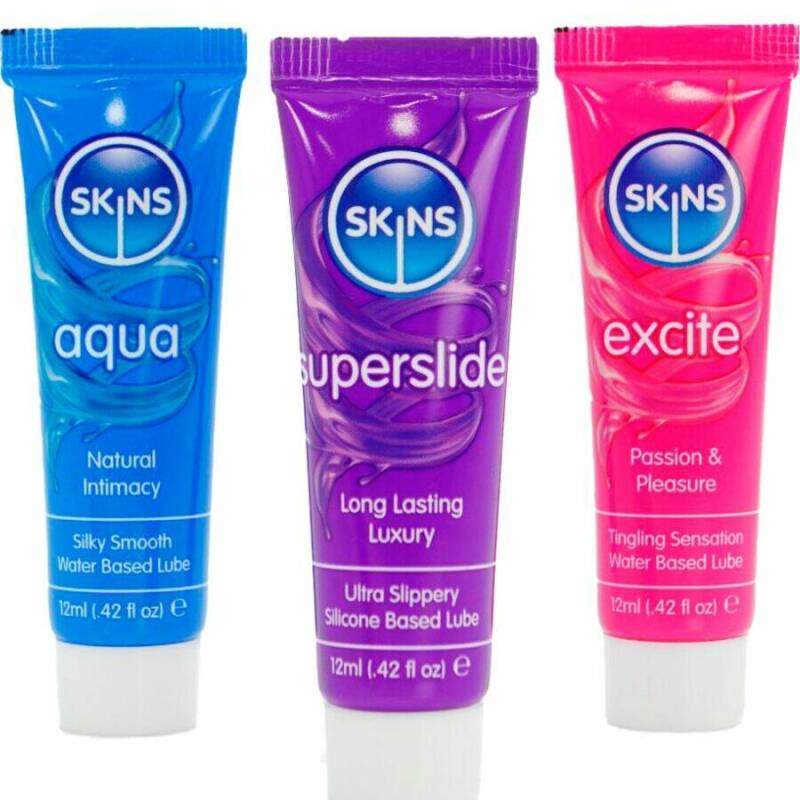 SKINS - VITAL LUBES KIT AQUA, SUPERSLIDE & EXCITE LUBRICANTS 3 x 12 ML