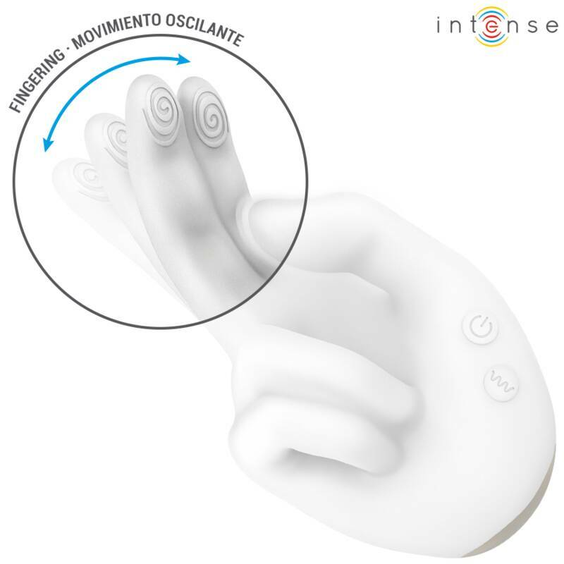 INTENSE - JIMMY HAND-SHAPED MULTIFUNCTION STIMULATOR WITH VIBRATION AND HEAT