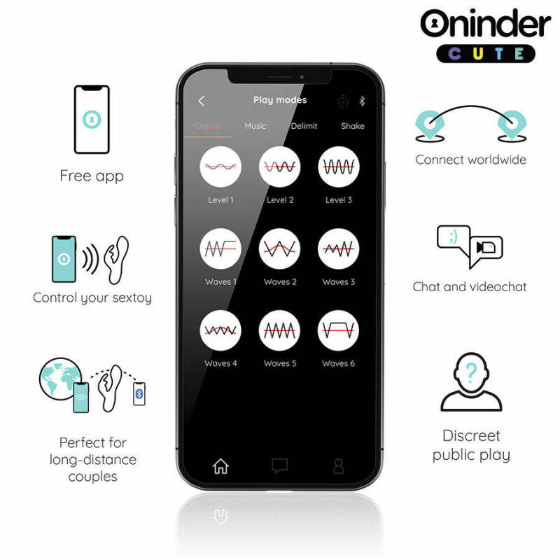 ONINDER CUTE - LOVE BUNNY G-SPOT CLITORAL VIBRATOR - FREE WORLDWIDE APP
