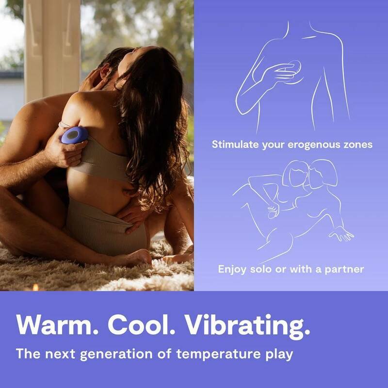 WE-VIBE - TEMP HEATING AND COOLING VIBRATOR LAVENDER BLUE