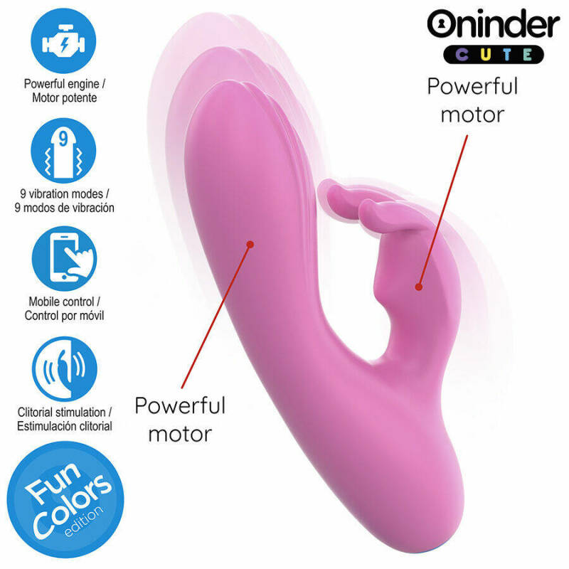 ONINDER CUTE - LOVE BUNNY VIBRATOR G-SPOT CLITORIS - FREE WORLDWIDE APP