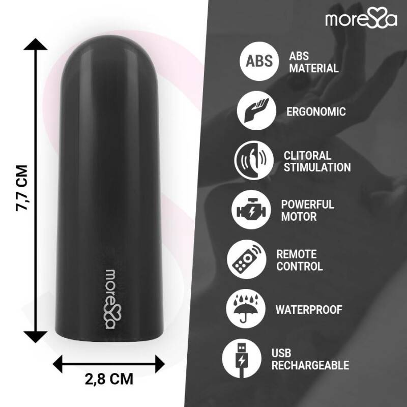 MORESSA - NIX VIBRATOR REMOTE CONTROL BLACK