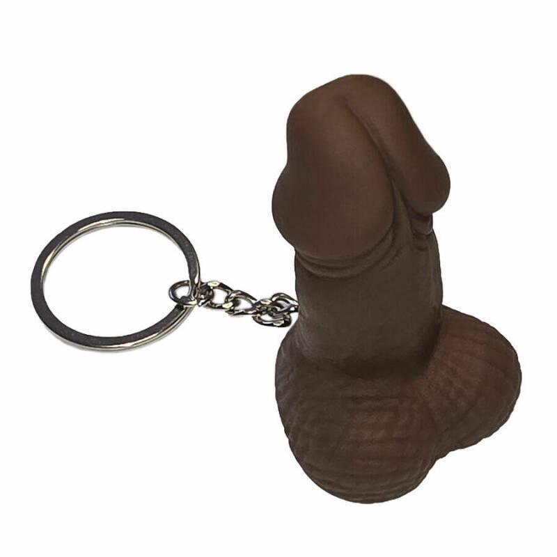 DIABLO PICANTE - PENIS SHAPED WHISTLE KEYRING MULATTO COLOR