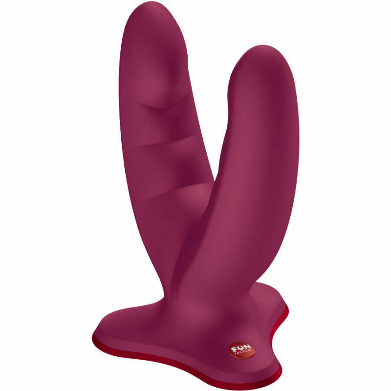 FUN FACTORY - RYDE DOUBLE DILDO WINE RED