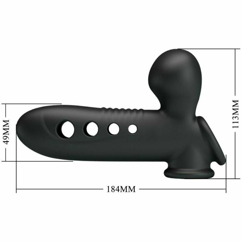 PRETTY LOVE - CRANE PENIS SLEEVE WITH AIRBAG BLACK