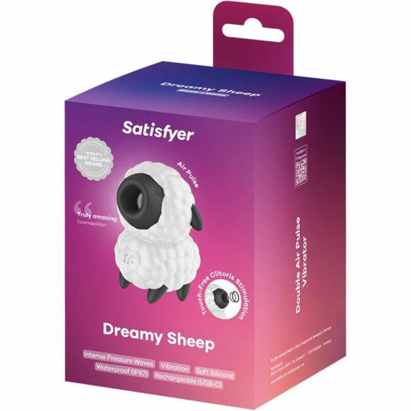 SATISFYER - DREAMY SHEEP VIBRATOR & AIR PULSE STIMULATOR