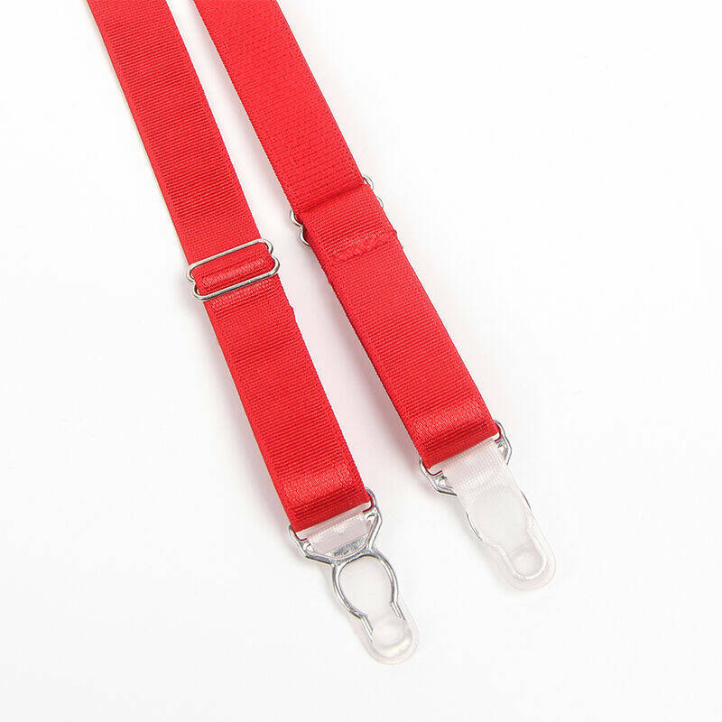 SUBBLIME - 955267 RED BONDAGE BRA WITH GARTER SET L/XL