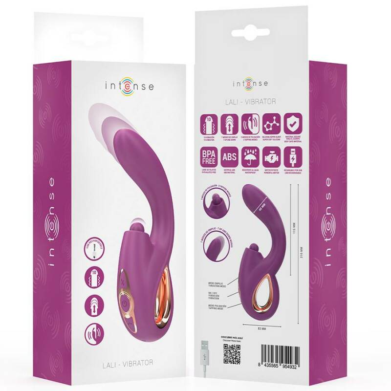 INTENSE - LALI MULTIFUNCTION G-SPOT VIBRATOR TAPPING & THRUST & VIBRATION PURPLE