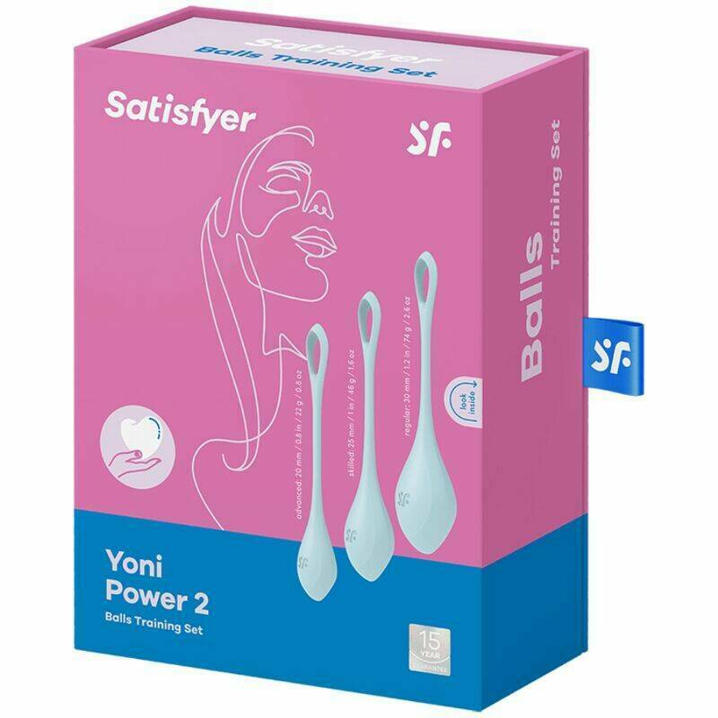 SATISFYER - YONI POWER 2 KIT DE ENTRENAMIENTO AZUL