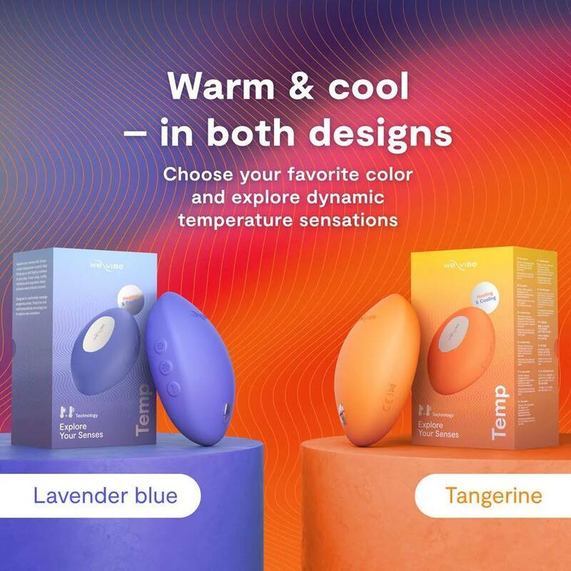 WE-VIBE - TEMP HEATING AND COOLING VIBRATOR LAVENDER BLUE