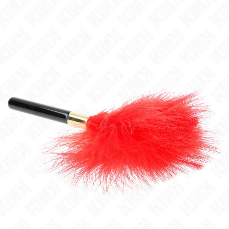 KINK - RED GOLD METAL TICKLE FEATHERS 18 CM